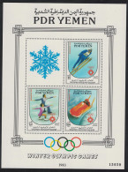 Yemen Winter Olympic Games Sarajevo MS 1984 MNH SG#MS315 MI#Block 24 - Yémen