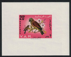 Yemen Linnets Birds IMPERF 1965 MNH SG#MS328a MI#Block 34 - Yemen
