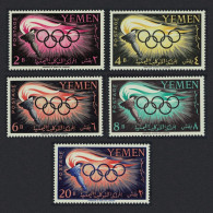 Yemen Olympic Games Rome 5v 1960 MNH SG#126-130 Sc#98-102 - Yémen