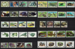 WWF Reptiles And Amphibians Big Collection WWF T9 2000 MNH - Collections (without Album)