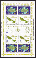 Wallis And Futuna Cartography Sheetlet Of 8v 2008 MNH SG#930-931 MI#965-966 KB - Unused Stamps