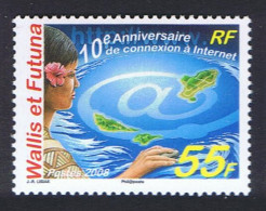 Wallis And Futuna 10 Years Of Internet Connection - ADSL 2008 MNH SG#928 - Neufs