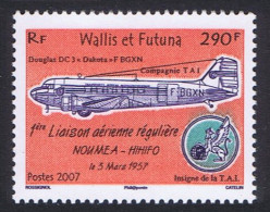 Wallis And Futuna First Regular Flight Noumea-Hihifo 2007 MNH SG#912 - Neufs