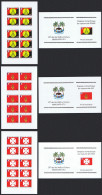 Wallis And Futuna Flags Self-adhesive 3 Booklets Below Face Value 2006 MNH SG#887=892 MI#922=927 - Unused Stamps