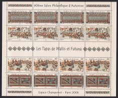 Wallis And Futuna Tapas 4v Full Sheet Type 1 2006 MNH SG#902-905 - Ongebruikt