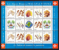 Wallis And Futuna Algae Sheetlet Of 6v+9 Labels 2004 MNH SG#MS858 MI#881-883KB - Ongebruikt