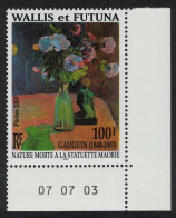 Wallis And Futuna 'Still-life' Painting By Gauguin Corner Date 2003 MNH SG#837 Sc#572 - Unused Stamps