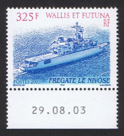 Wallis And Futuna Frigate' La Nivose' With Margin With Date Of Printing 2003 MNH SG#840 Sc#575 - Ongebruikt