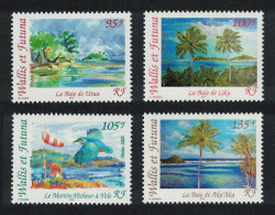 Wallis And Futuna Kingfisher Birds Landscapes 4v 2002 MNH SG#807-810 Sc#559 - Unused Stamps