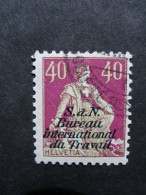 Suisse 1924/37 - Helvetia Surchargé B.I.T ( 0.40Cts ) - Oblitéré - Service