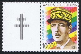 Wallis And Futuna Birth Centenary Of General De Gaulle With Label 1990 MNH SG#568 MI#587 Sc#C165 - Unused Stamps