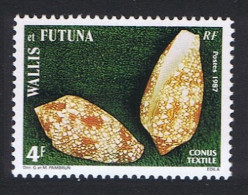 Wallis And Futuna Sea Shells 4f Textile Cone 1987 MNH SG#511 Sc#355 - Nuevos