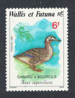 Wallis And Futuna Pacific Black Duck Bird 6f 1987 MNH SG#520 Sc#363 - Unused Stamps