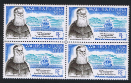 Wallis And Futuna Arrival Of First Missionaries Block Of 4 1987 MNH SG#526 Sc#C155 - Ungebraucht