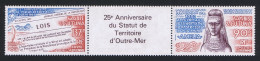 Wallis And Futuna French Overseas Territory Strip Of 2v Type 2 1986 MNH SG#492-493 Sc#C148-149a - Unused Stamps