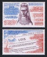Wallis And Futuna French Overseas Territory 2v 1986 MNH SG#492-493 Sc#C148-149a - Neufs