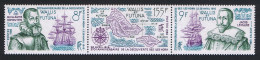 Wallis And Futuna Discovery Of Horn Islands Strip Of 3v Def 1986 SG#488-490 Sc#340 - Ongebruikt