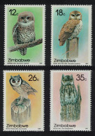 Zimbabwe Owls 4v 1987 MNH SG#710-713 - Zimbabwe (1980-...)