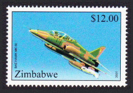 Zimbabwe BAE Hawk MK Aircraft 60 $12 2001 MNH SG#1045 Sc#876 - Zimbabwe (1980-...)
