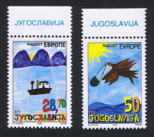 Yugoslavia Bird Ship Paintings 34th 'Joy Of Europe' Meeting 2v 2002 MNH SG#3358-3359 Sc#2572-2573 - Autres & Non Classés