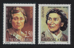 Yugoslavia Europa Famous Women Writers 2v 1996 MNH SG#3040-3041 - Autres & Non Classés