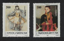 Yugoslavia 24th Joy Of Europe Meeting Paintings 2v 1992 MNH SG#2819-2820 - Autres & Non Classés