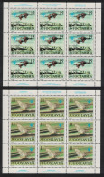Yugoslavia Pygmy Cormorants Birds Mayfly Nature Protection 2 Sheetlets 1991 MNH SG#2745-2746 - Andere & Zonder Classificatie
