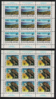 Yugoslavia Birds Griffon Vulture Nature Protection 2 Sheetlets 1990 MNH SG#2668-2669 MI#2452-2453 Sc#2075-2076 - Autres & Non Classés
