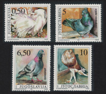 Yugoslavia Birds Pigeons 4v 1990 MNH SG#2637-2640 MI#2425-2428 Sc#2057-2060 - Sonstige & Ohne Zuordnung