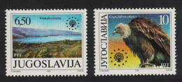 Yugoslavia Birds Griffon Vulture Nature Protection 2v 1990 MNH SG#2668-2669 Sc#2075-2076 - Autres & Non Classés