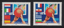 Yugoslavia 26th European Men's Basketball Championship Zagreb 2v 1989 MNH SG#2544-2545 - Sonstige & Ohne Zuordnung