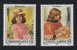 Yugoslavia Paintings 20th Joy Of Europe Meeting 2v 1988 MNH SG#2486-2487 - Other & Unclassified