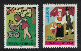 Yugoslavia Joy Of Europe Meeting Children's Paintings 2v 1984 MNH SG#2166-2167 - Other & Unclassified