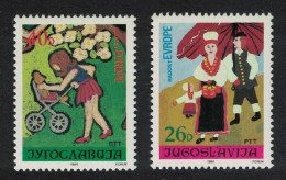 Yugoslavia Joy Of Europe Meeting Children's Paintings 2v 1984 MNH SG#2166-2167 - Sonstige & Ohne Zuordnung