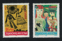 Yugoslavia Children's Drawings. Joy Of Europe 2v 1983 MNH SG#2094-2095 - Other & Unclassified