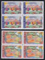 Yugoslavia 14th Joy Of Europe Meeting 2v Blocks Of 4 1982 MNH SG#2040-2041 Sc#1586-1587 - Other & Unclassified