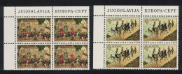 Yugoslavia Europa Paintings By Nikola Arsenovic 2v Corner Blocks Of 4 1981 MNH SG#1978-1979 - Other & Unclassified