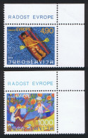 Yugoslavia Children's Paintings Joy Of Europe 2v Corners 1980 MNH SG#1782-1783 - Other & Unclassified