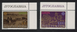 Yugoslavia Post And Telecommunications Europa 2v Corners 1979 MNH SG#1876-1877 - Sonstige & Ohne Zuordnung