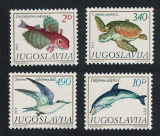 Yugoslavia Tern Birds Fish Turtle Dolphin Adriatic Fauna 4v 1980 MNH SG#1929-1932 - Sonstige & Ohne Zuordnung