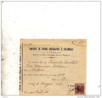 1902 SOCIETÀ DI STUDI GEOGRAFICI E COLONIALI - Historische Documenten
