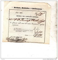 1838 SOCIETÀ DI S. GIOVANNI BATTISTA - Historical Documents