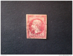 STAMPS FRANCIA 1852 LUIGI NAPOLEONE 80 CENT CARMIN FONCE I TIPO - 1853-1860 Napoleon III