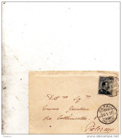 1912 LETTERA CON ANNULLO CEFALÙ PALERMO - Marcophilie