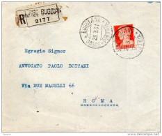 1931  LETTERA RACCOMANDATA CON ANNULLO BORGO BUGGIANO PISTOIA - Marcophilie
