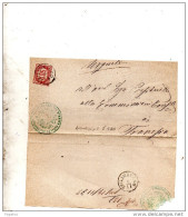 1875 LETTERA CON ANNULLO SPILIMBERGO PORDENONE - Fiscale Zegels