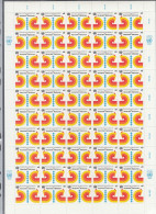 UNO  WIEN  11, Bogen (5x10), Postfrisch **, Friedenserhaltende Maßnahmen, 1980 - Unused Stamps