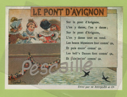 CP ILLUSTRATEUR H. GERBAULT - EDITE PAR DE RICQLES ET Cie - CHANSON LE PONT D'AVIGNON - EDITIONS F. NUGERON ? C.C.3 - Sonstige & Ohne Zuordnung