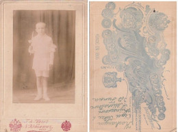 Photo Cabinet Portrait On Passepartout. Child. Kiev - Personnes Anonymes