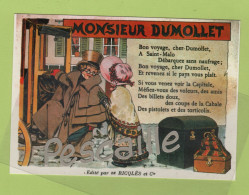 CP ILLUSTRATEUR H. GERBAULT - EDITE PAR DE RICQLES ET Cie - CHANSON MONSIEUR DUMOLLET - EDITIONS F. NUGERON ? C.C.4 - Sonstige & Ohne Zuordnung